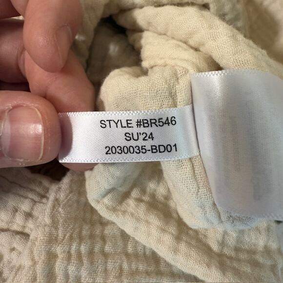 J Crew Factory Mens Short Sleeve Gauze Button Up Shirt Large Casual Preppy - Picture 9 of 11